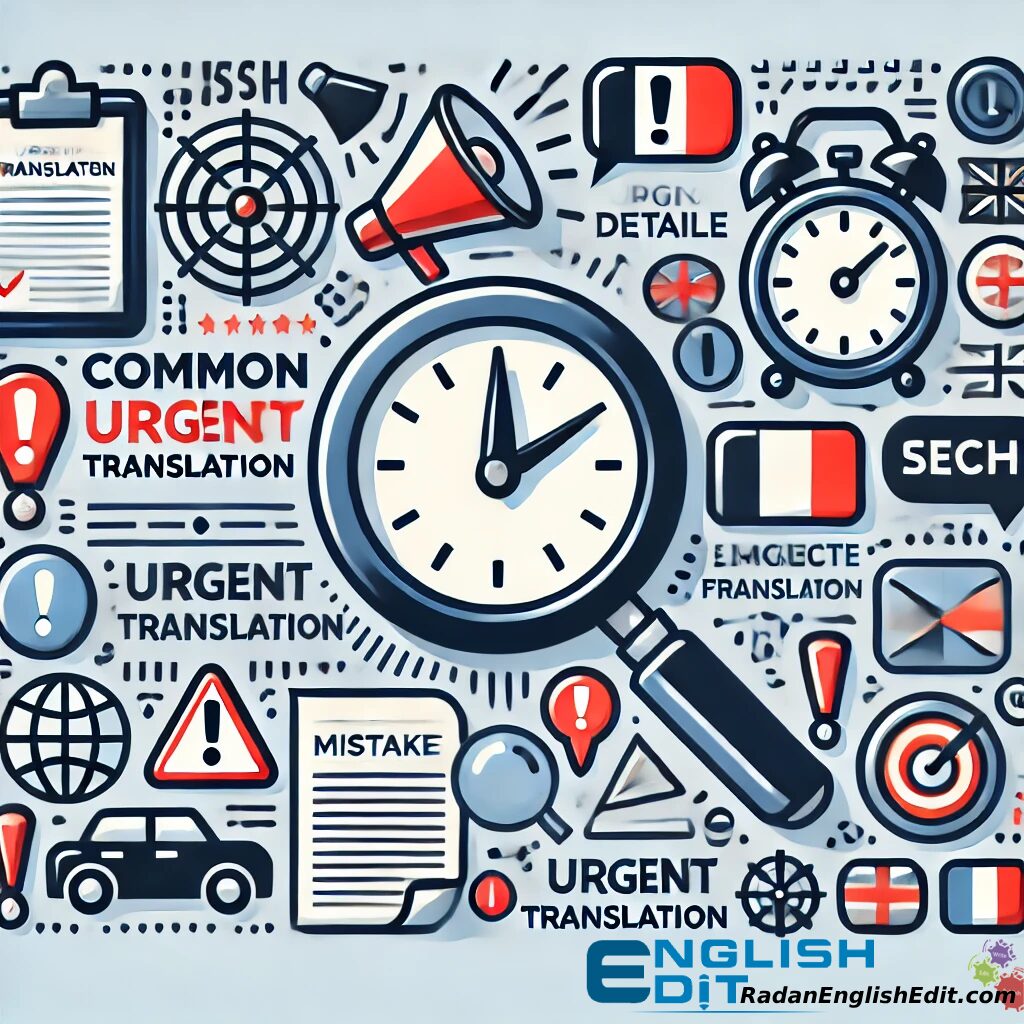 Common mistakes in urgent translation